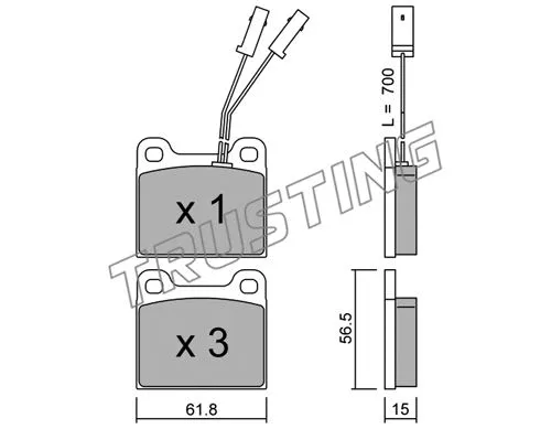 Brake Pad Set, disc brake (003.1)