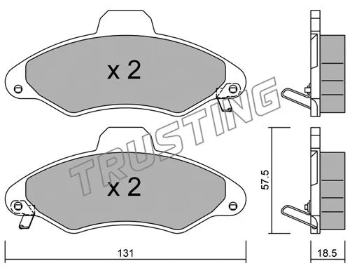 Brake Pad Set, disc brake (073.1)