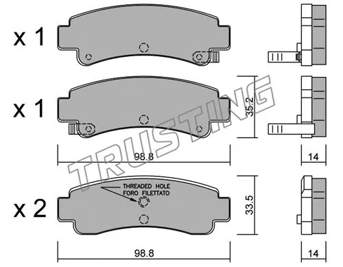 Brake Pad Set, disc brake (417.0)