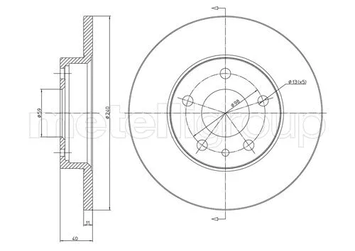 Brake Disc (DF703)
