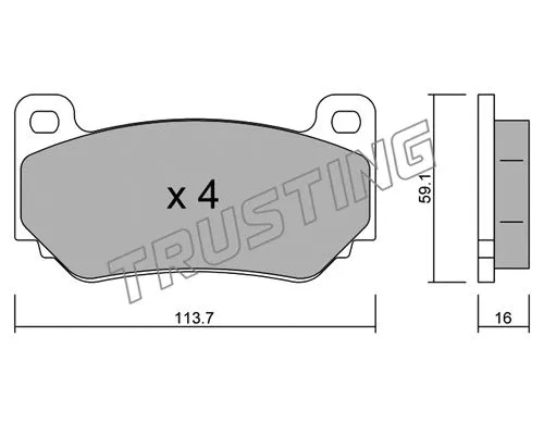 Brake Pad Set, disc brake (406.0)