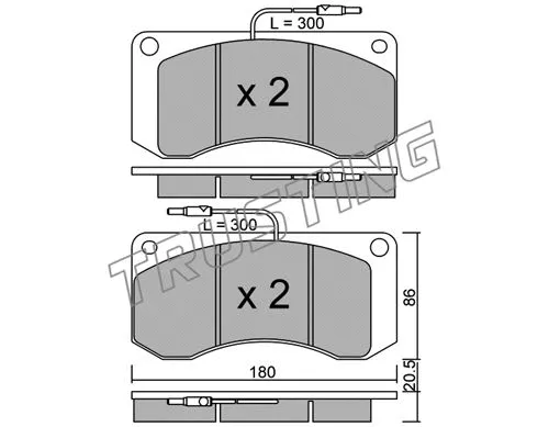Brake Pad Set, disc brake (281.0)