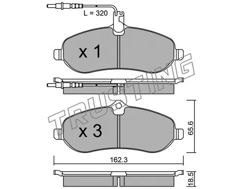 Brake Pad Set, disc brake (723.0)