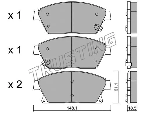 Brake Pad Set, disc brake (856.0)