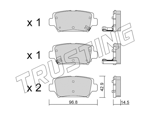 Brake Pad Set, disc brake (1240.0)