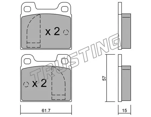 Brake Pad Set, disc brake (009.0)
