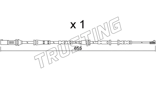 Warning Contact, brake pad wear (SU.378)