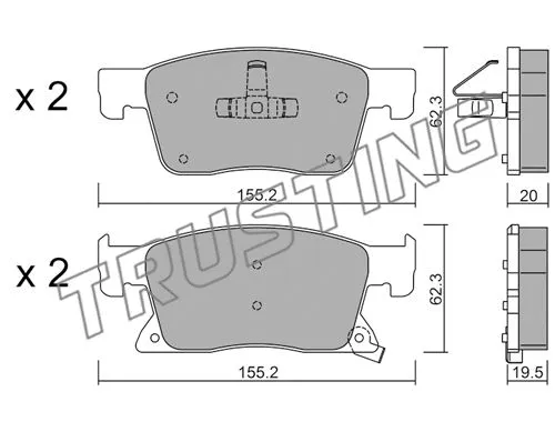 Brake Pad Set, disc brake (1115.0)