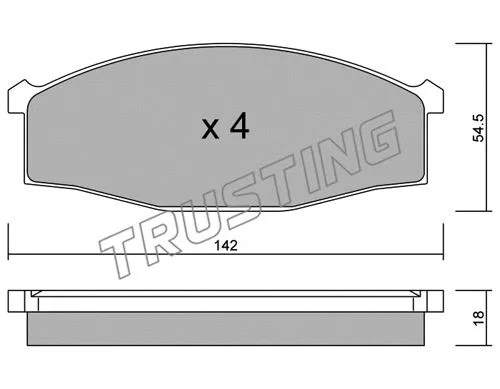 Brake Pad Set, disc brake (513.0)