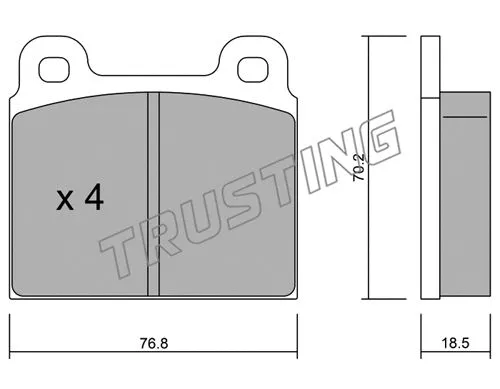 Brake Pad Set, disc brake (080.0)