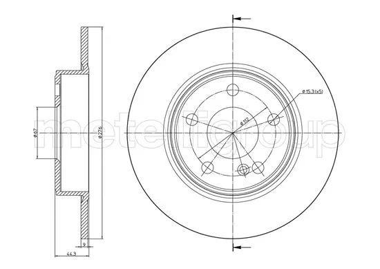 Brake Disc (DF1662)