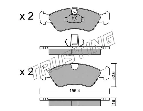 Brake Pad Set, disc brake (217.0)