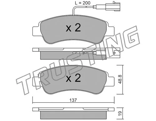Brake Pad Set, disc brake (726.1)