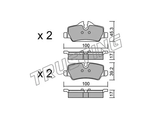 Brake Pad Set, disc brake (1038.0)