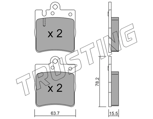 Brake Pad Set, disc brake (353.0)