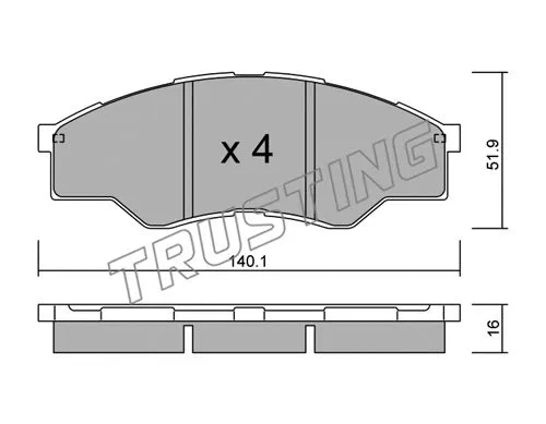 Brake Pad Set, disc brake (813.0)