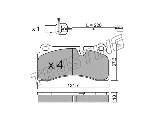 Brake Pad Set, disc brake (1068.0)