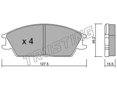 Brake Pad Set, disc brake (083.0)