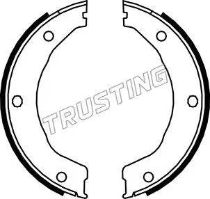 Brake Shoe Set, parking brake (040.158)