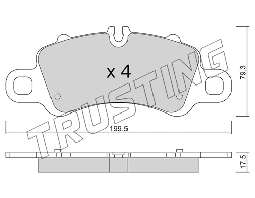 Brake Pad Set, disc brake (1254.0)