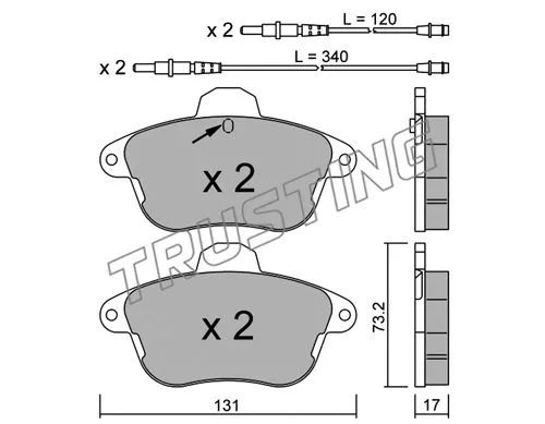 Brake Pad Set, disc brake (191.1)