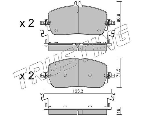 Brake Pad Set, disc brake (1357.0)