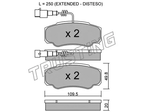 Brake Pad Set, disc brake (548.1)