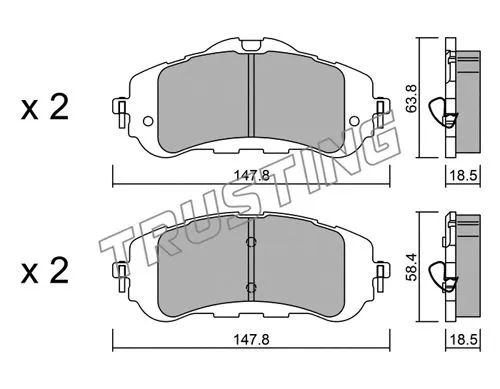 Brake Pad Set, disc brake (999.0)
