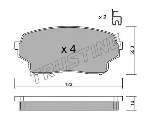 Brake Pad Set, disc brake (781.0)