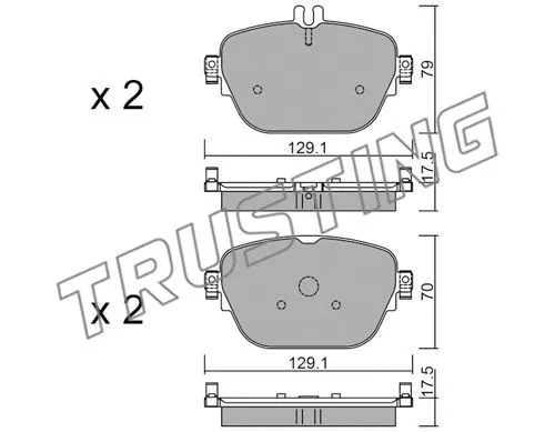 Brake Pad Set, disc brake (1138.0)