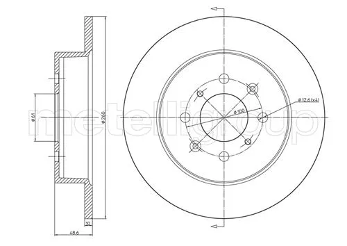 Brake Disc (DF1107)