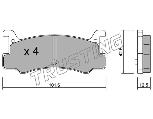 Brake Pad Set, disc brake (398.0)