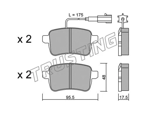 Brake Pad Set, disc brake (912.0)