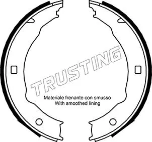 Brake Shoe Set, parking brake (079.193)
