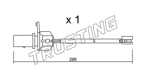 Warning Contact, brake pad wear (SU.331)