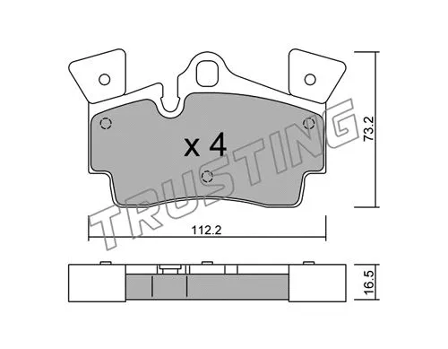 Brake Pad Set, disc brake (671.1)