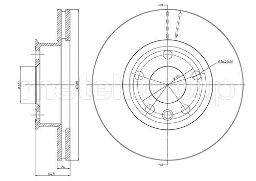 Brake Disc (DF1443)