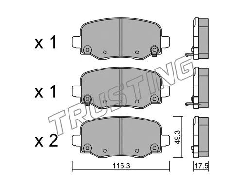 Brake Pad Set, disc brake (1018.1)
