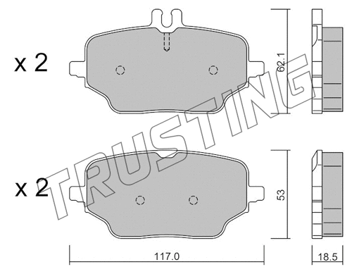 Brake Pad Set, disc brake (1273.0)