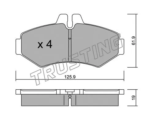 Brake Pad Set, disc brake (588.0)