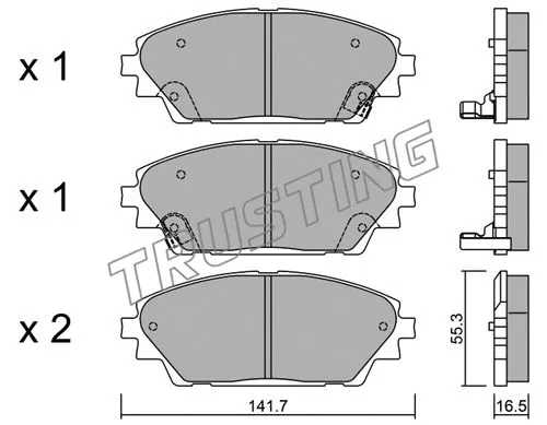 Brake Pad Set, disc brake (1008.0)
