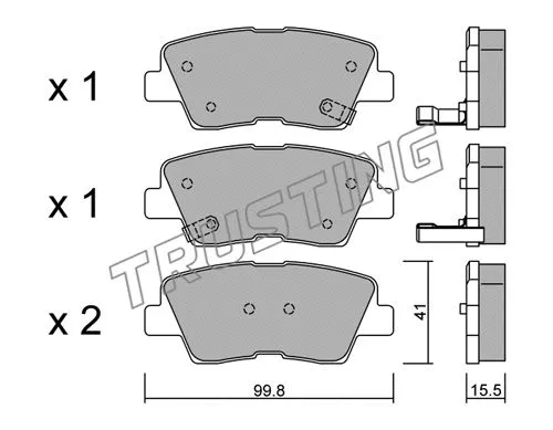 Brake Pad Set, disc brake (903.0)