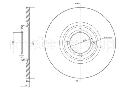 Brake Disc (DF169)