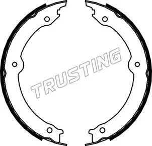 Brake Shoe Set, parking brake (115.323)