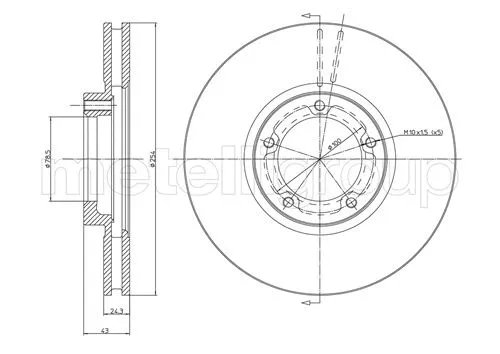 Brake Disc (DF267)