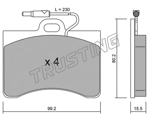 Brake Pad Set, disc brake (087.0)