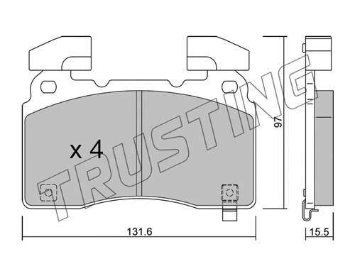 Brake Pad Set, disc brake (1179.0)