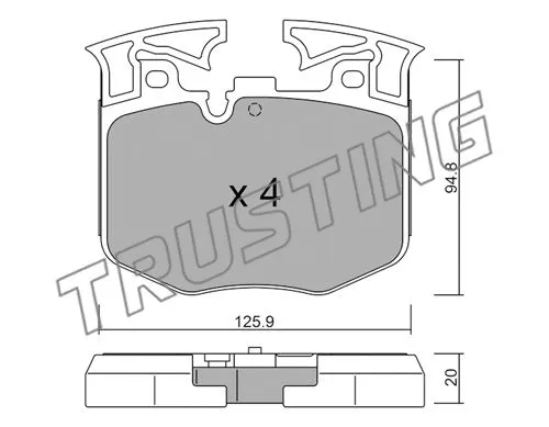 Brake Pad Set, disc brake (1146.0)