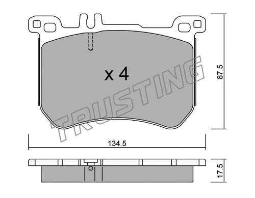 Brake Pad Set, disc brake (1045.0)