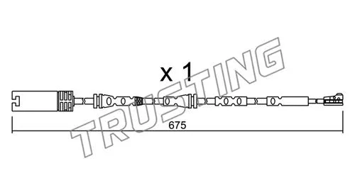 Warning Contact, brake pad wear (SU.298)